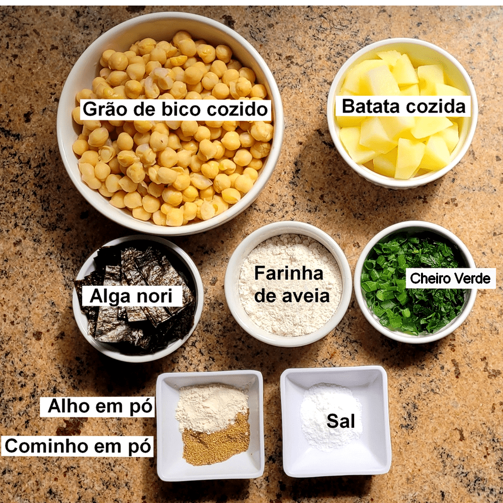 bolinho de bacalhau vegano sem glúten