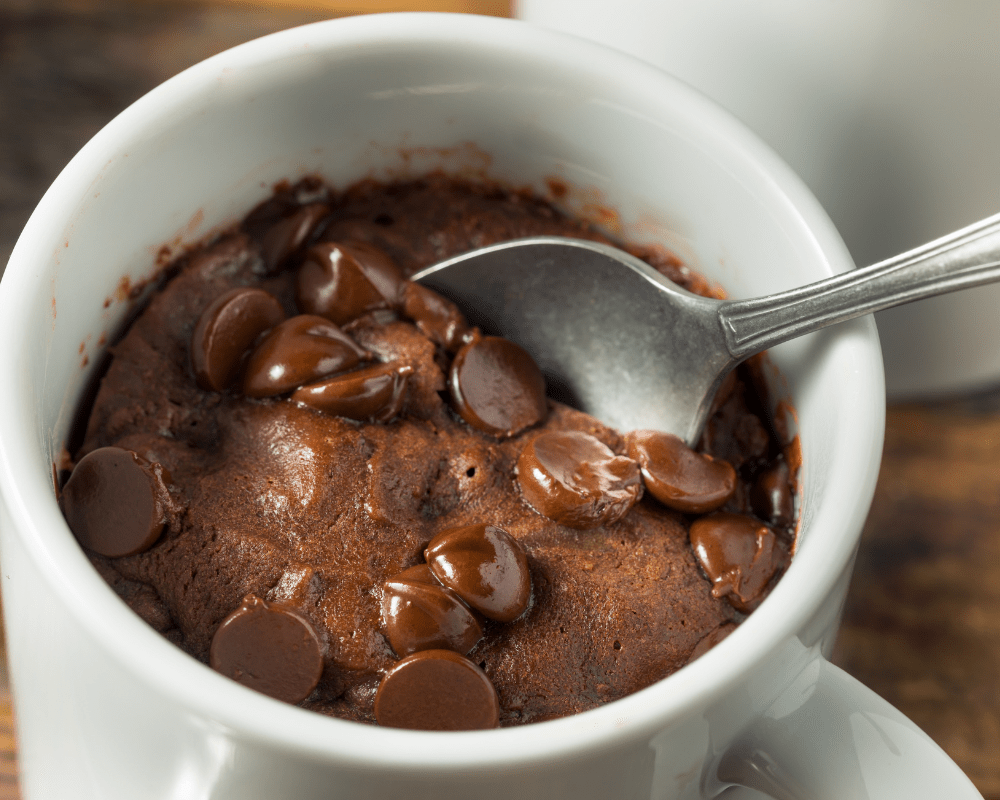 receita de bolo de chocolate na caneca vegano sem glúten