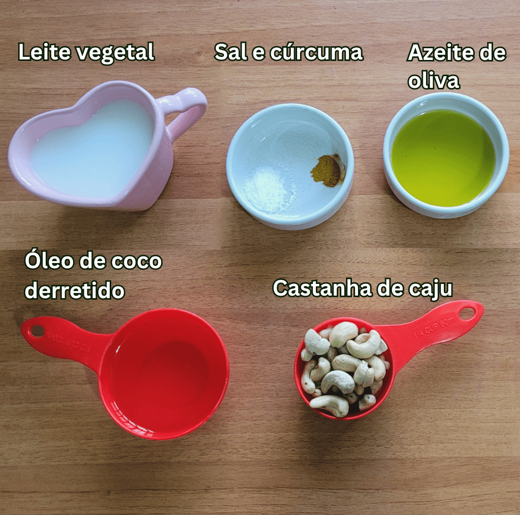 ingredientes da manteiga vegana1