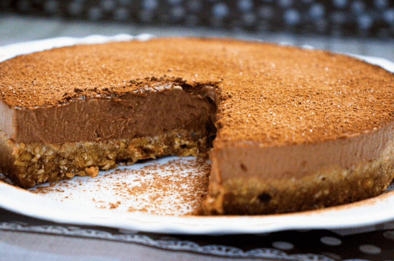 Torta Vegana Gelada de Chocolate