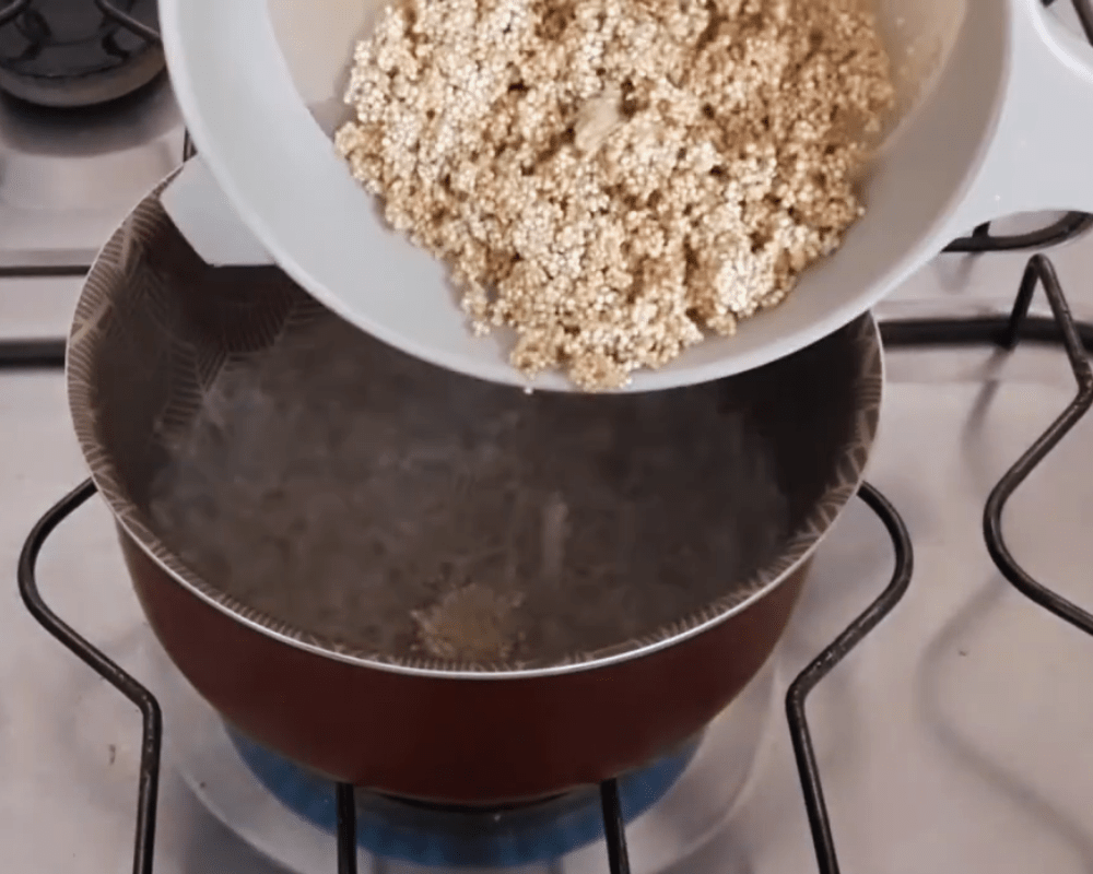 receita de salada tabule sem glúten cozinhando quinoa