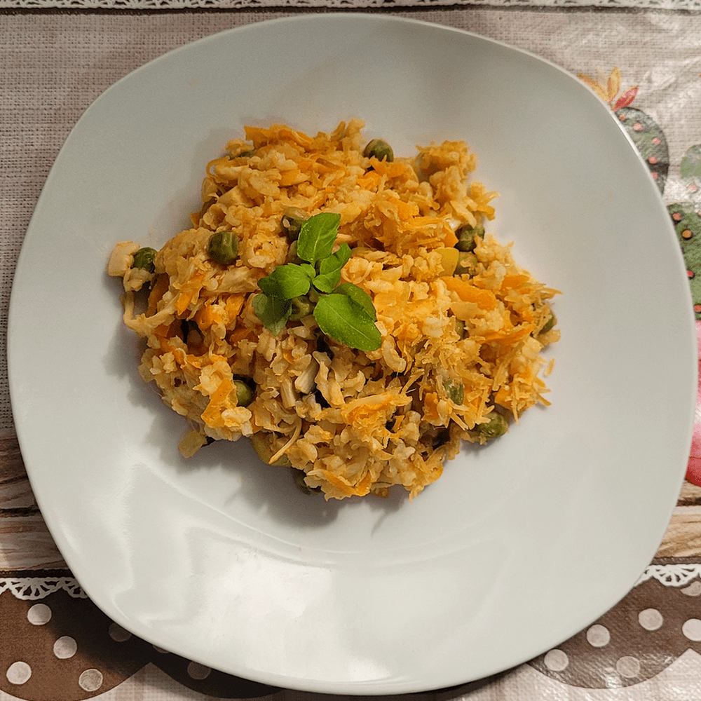 Receita de arroz de forno vegano