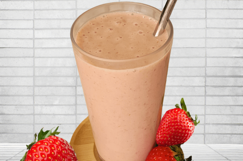 Smoothie de Morango, Banana e Linhaça