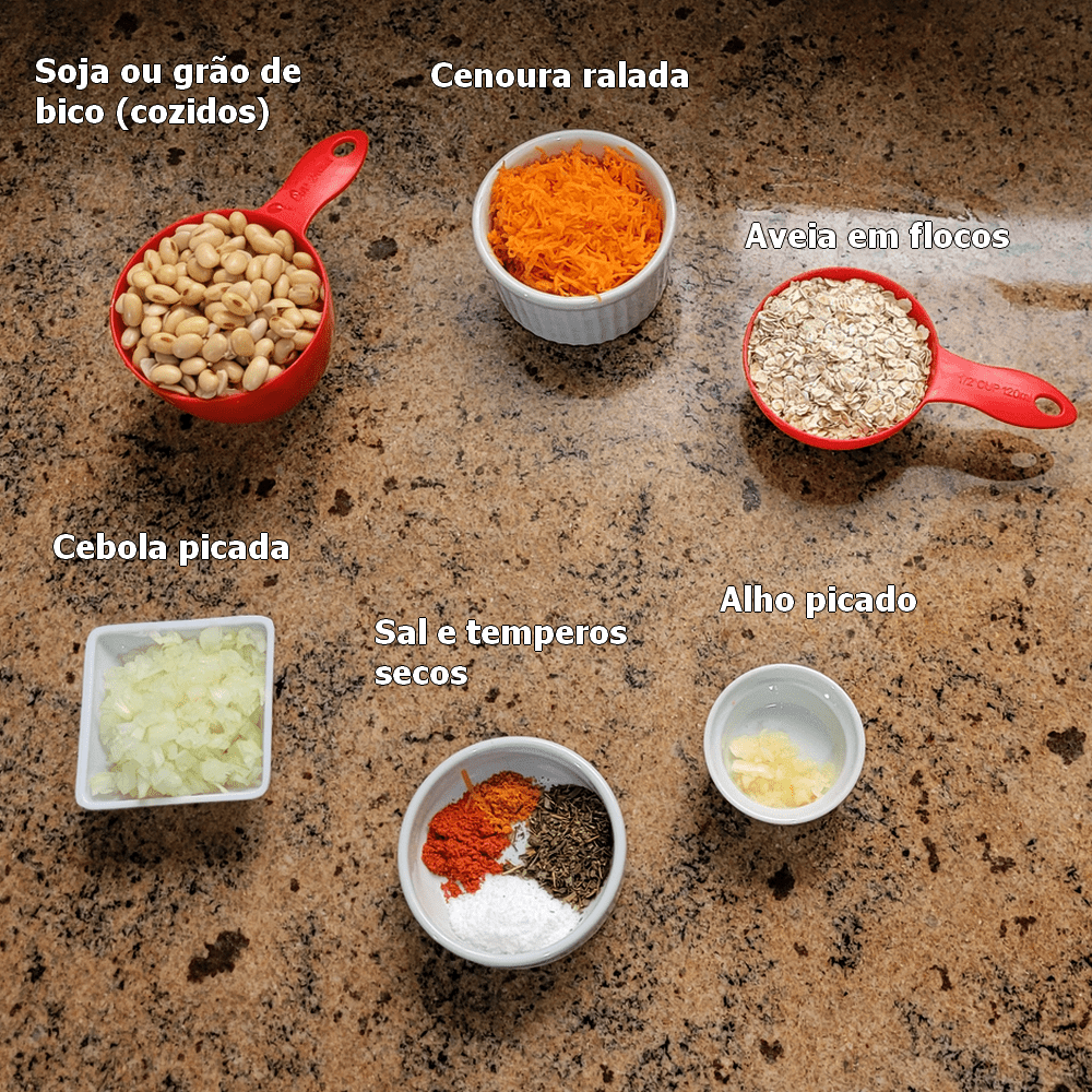 ingredientes para bolinho  empanado vegano vegano1