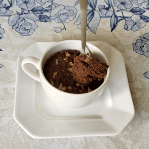 Receita de Bolo de Caneca Vegano de Chocolate