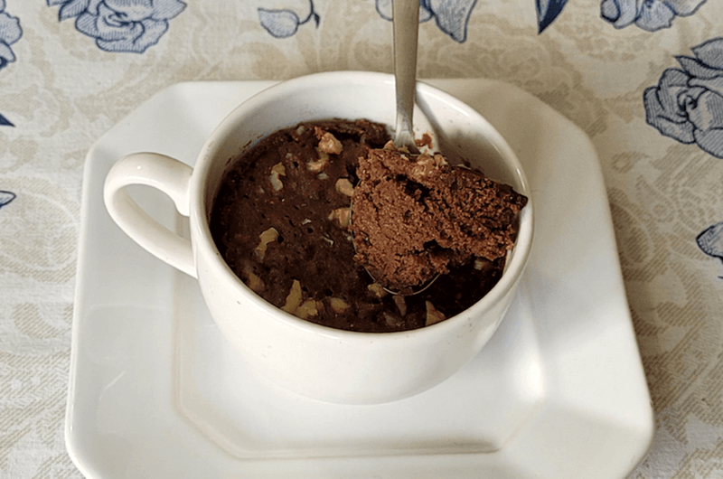 Bolo de Caneca Vegano de Chocolate