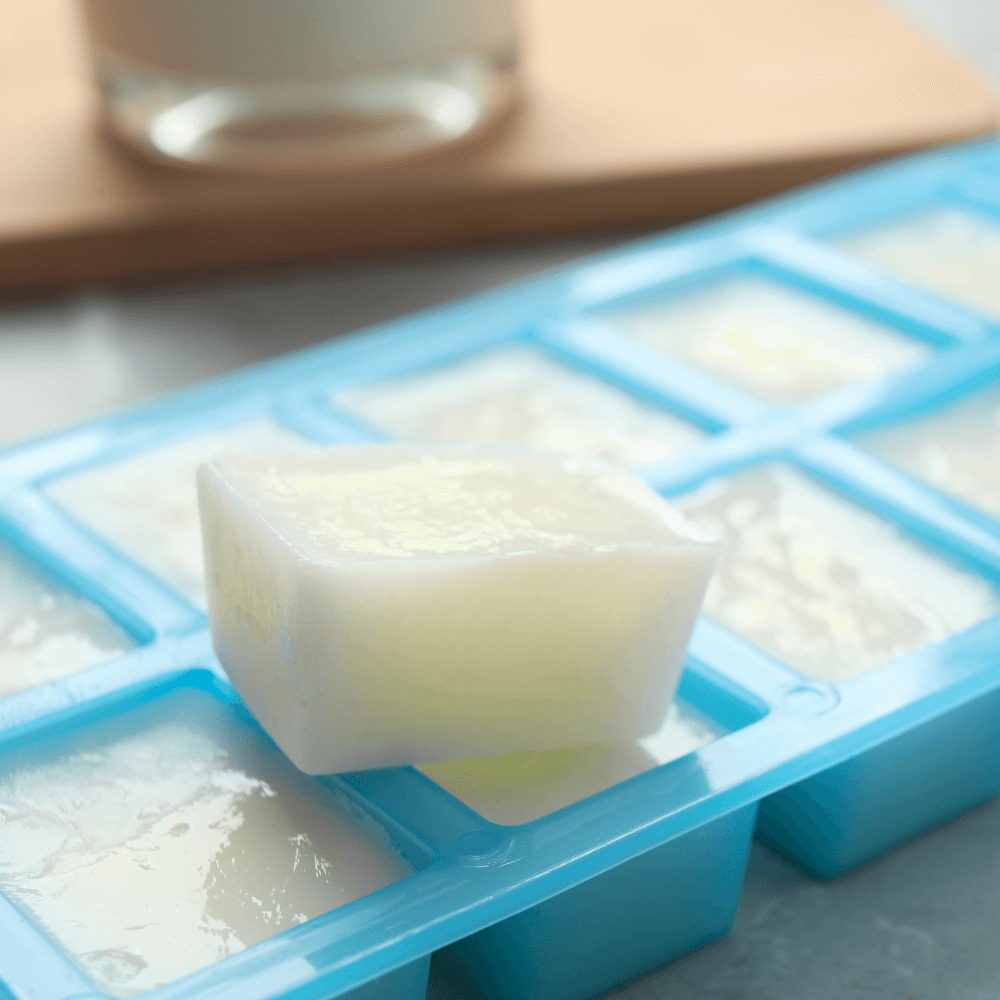 forminha para receita de como congelar leite vegetal